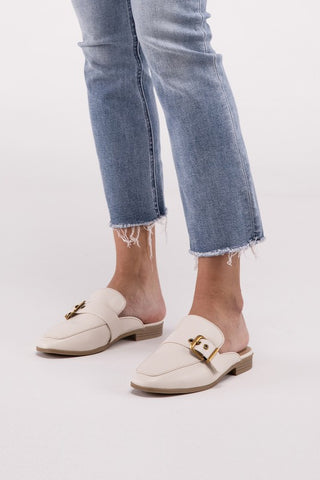 Chantal-S Buckle Backless Slides Loafer Shoes loafers