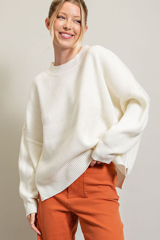 Long Sleeve Ribbed Sweater Sweater