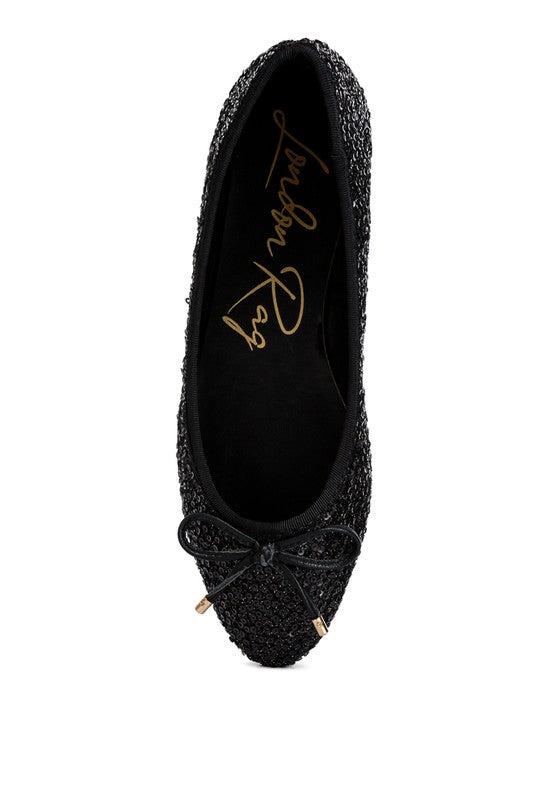 Ringo Sequin Embellished Ballet Flats flats