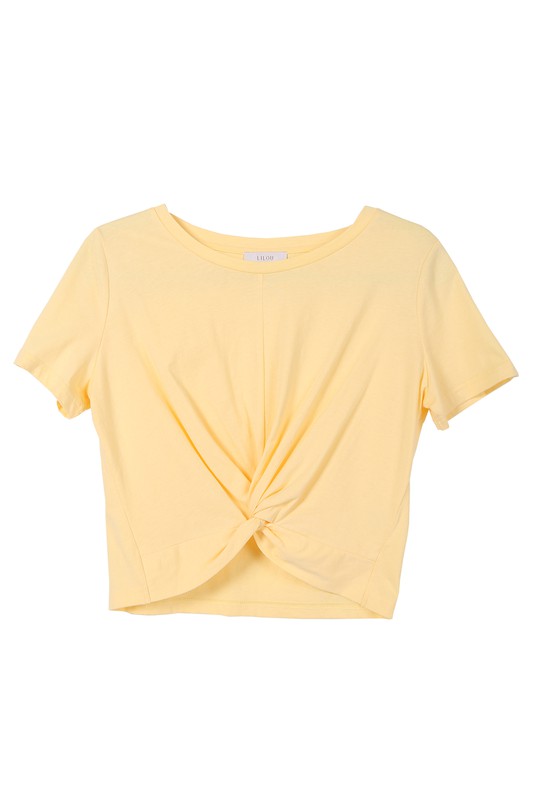 Twisted Tee Shirt Top Tops