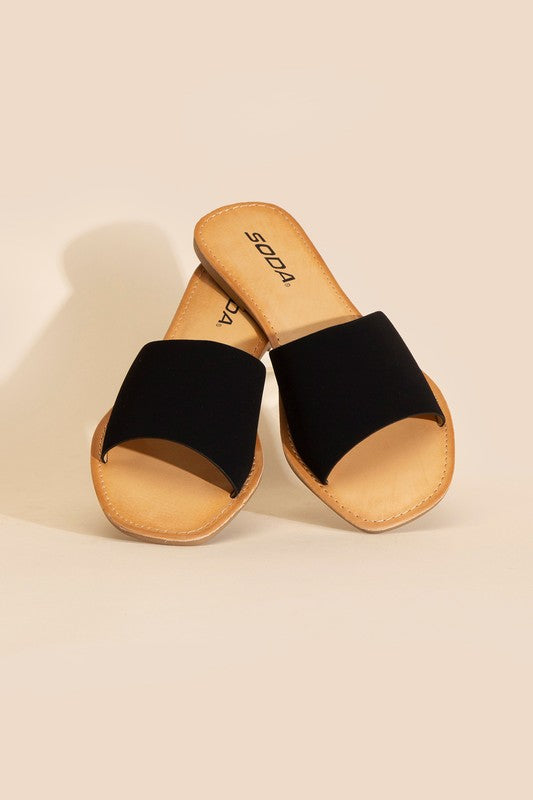 Flad Slide Sandals BLACK Sandals
