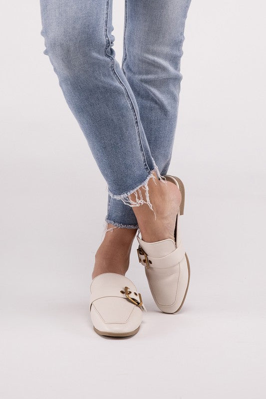 Chantal-S Buckle Backless Slides Loafer Shoes loafers