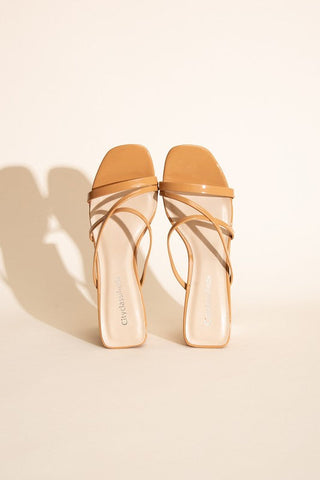 CRIMP-S MULE SANDAL HEELS