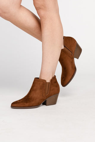 Gwen Suede Ankle Boots COGNAC Boots