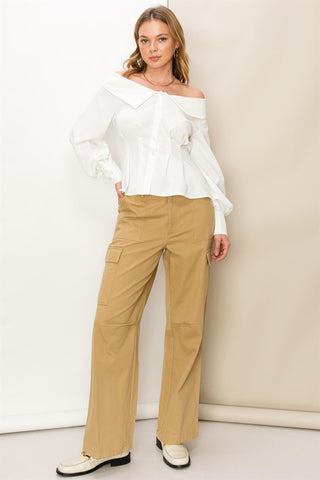 Weekend Chiller High Waist Cargo Pants Pants