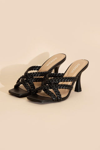 KELLAN-S DOUBLE CROSS BRAIDEDE HEELS