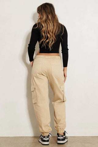 Khaki Cargo Jeans Jeans