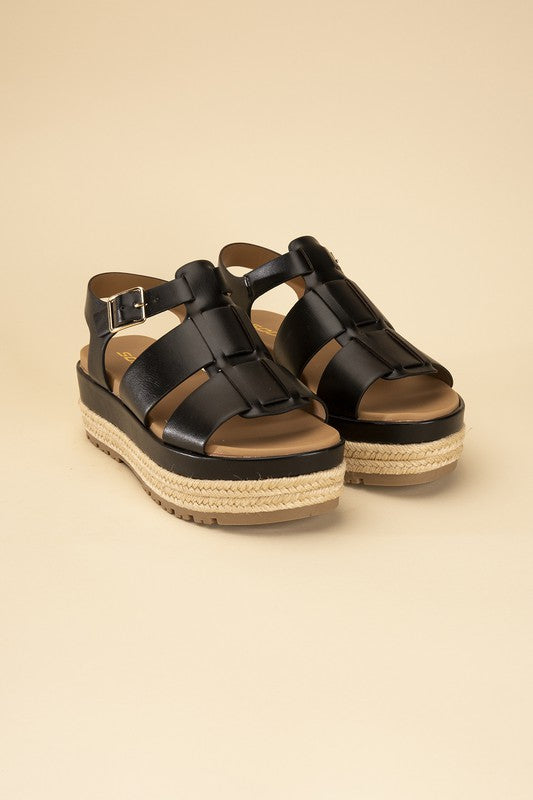 MCLEAN-S ESPADRILLE GLADIATOR SANDALS