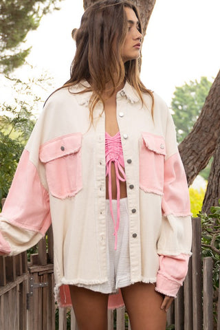 Pol Oversized Jacket STRAWBERRY MILK Jacket