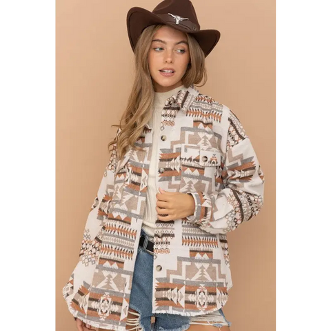 Aztec Western Shacket Jacket