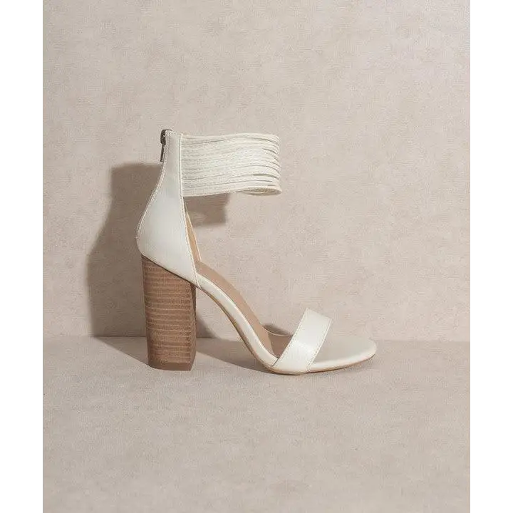 OASIS SOCIETY Blair - Thick Ankle Strap Block Heel Heels