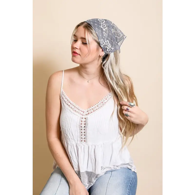 Bohemian Floral Lace Headscarf Hair Accessories