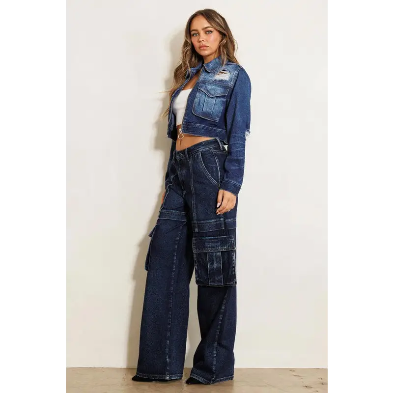 Cargo Wide Leg Jeans Jeans