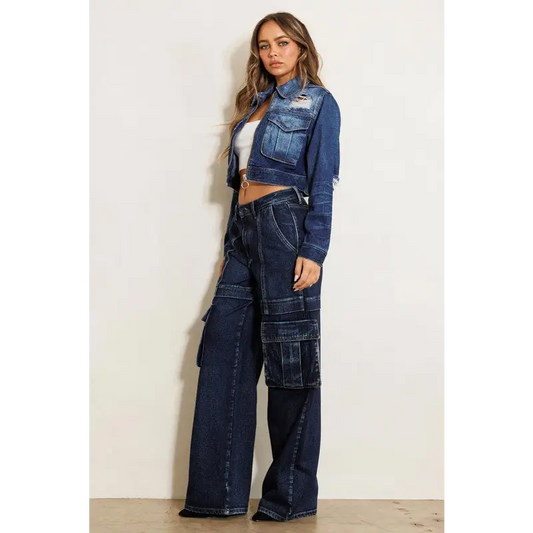 Cargo Wide Leg Jeans Jeans