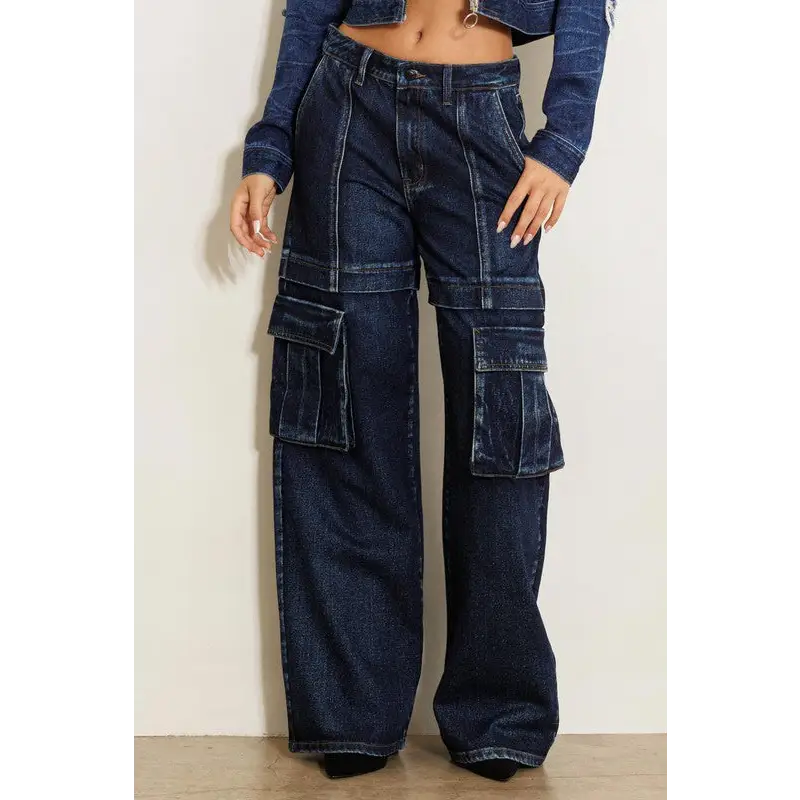 Cargo Wide Leg Jeans Jeans