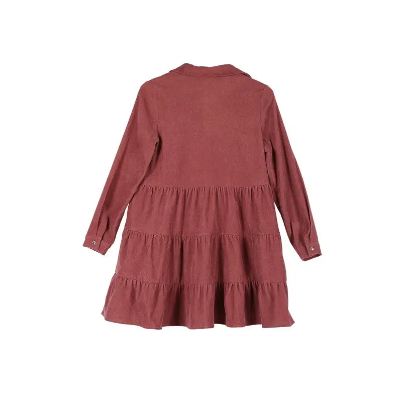 Corduroy tiered dress Dress