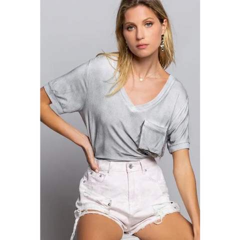 Girly Meets Basic Short Sleeve Top FOG Top