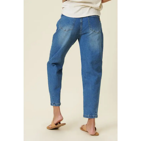 High Rise Distressed Slouchy Jeans Jeans