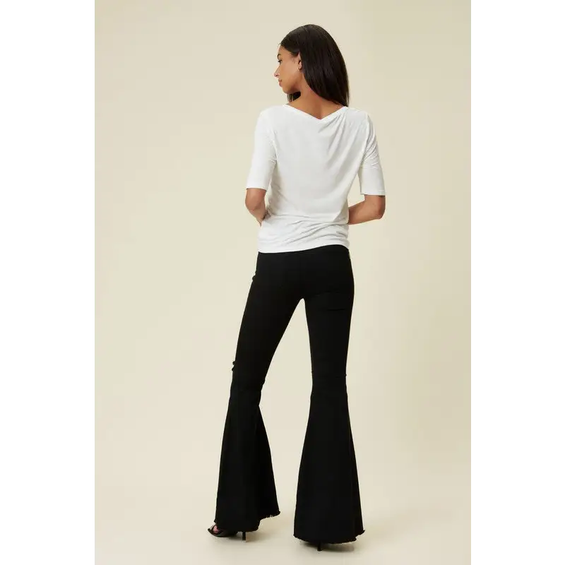 High Rise Flare Black Jeans Jeans