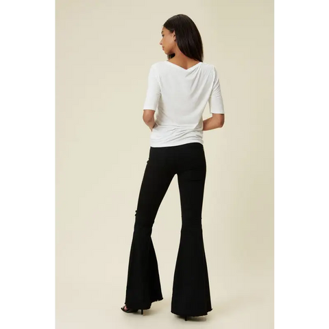 High Rise Flare Black Jeans Jeans