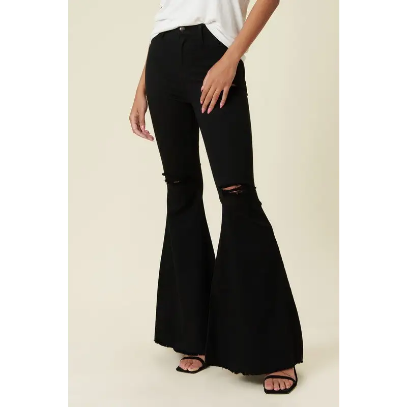 High Rise Flare Black Jeans Jeans