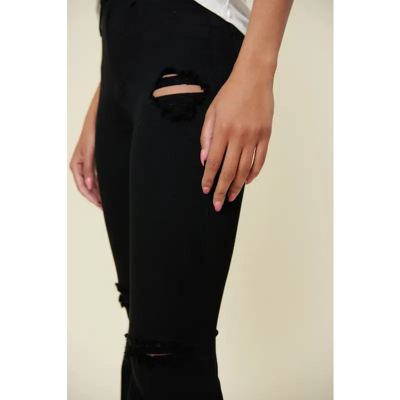 High Rise Flare Black Jeans Jeans