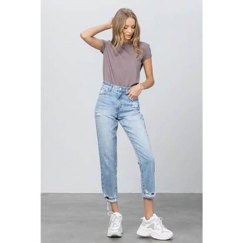 High Rise Tapered Jeans Jeans