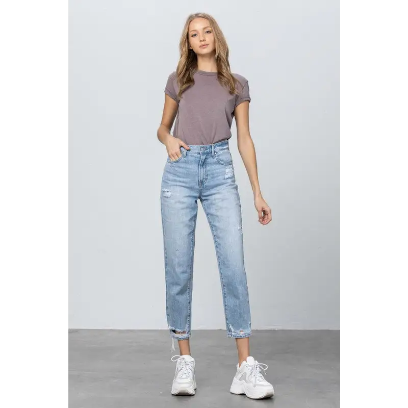 High Rise Tapered Jeans MEDIUM Jeans