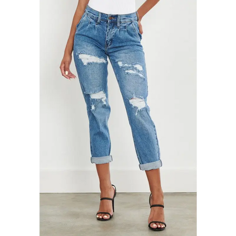 High Waisted Boyfriend Jeans Jeans