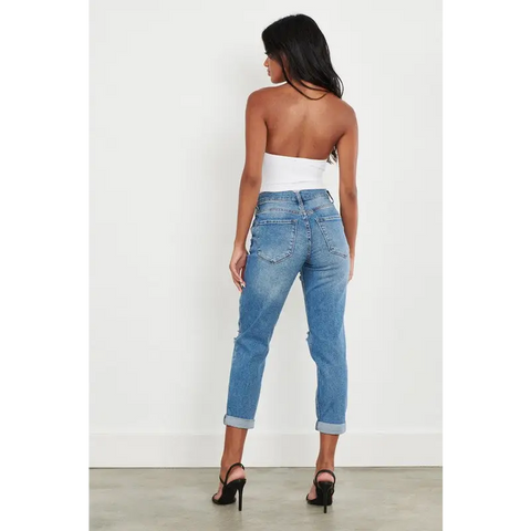 High Waisted Boyfriend Jeans Jeans