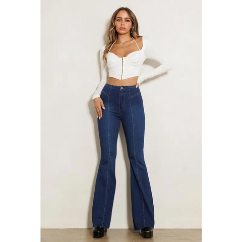 High Waisted Flare Jeans Jeans