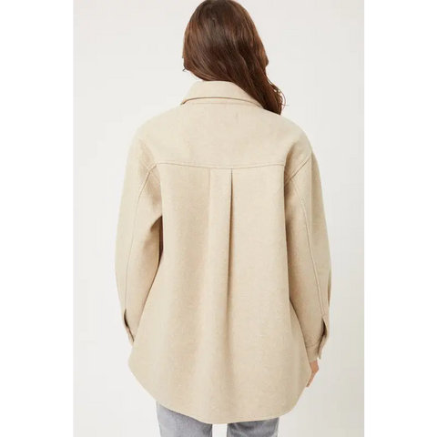 JQ Fleece Oversized Shacket Jacket