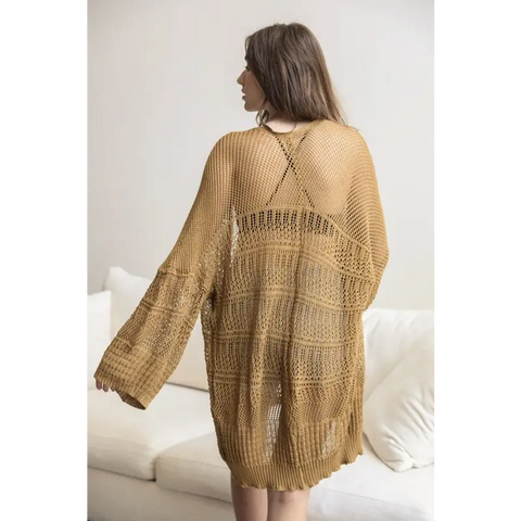 Knit Netted Cardigan cardigan