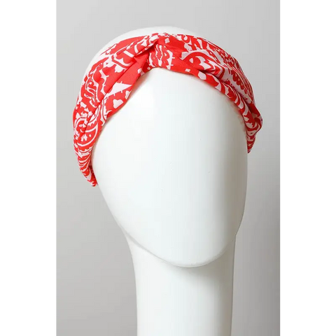 Large Paisley Print Bright Boho Headwrap