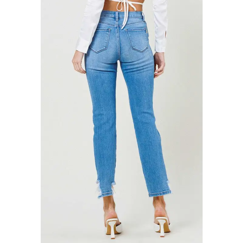 Mid Rise Straight Leg Jeans Jeans