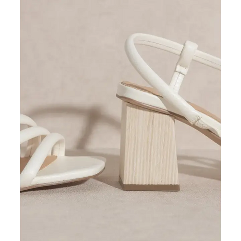 OASIS SOCIETY Ashley Wooden Heel Sandal Sandals