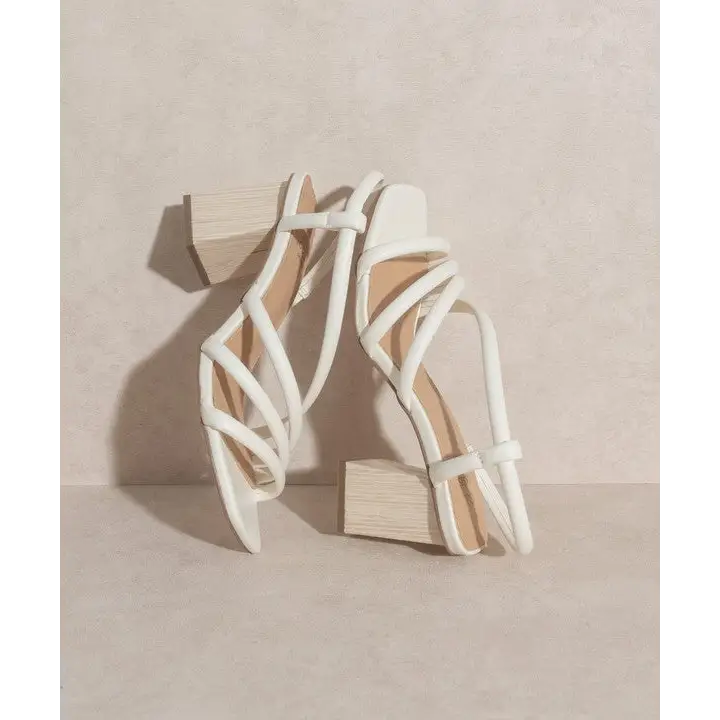 OASIS SOCIETY Ashley Wooden Heel Sandal Sandals