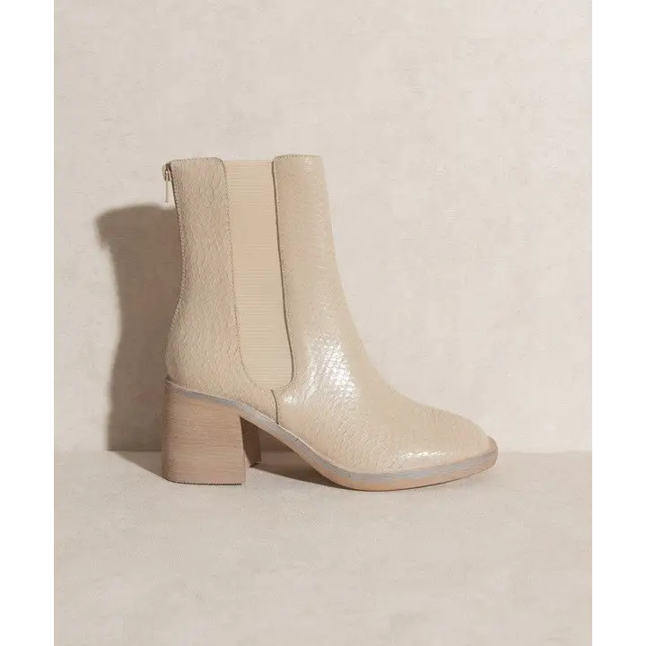 OASIS SOCIETY Olivia Chelsea Heel Boots BEIGE Boots