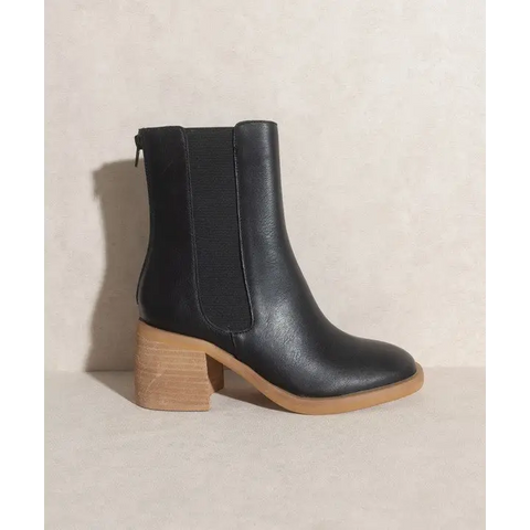 OASIS SOCIETY Olivia Chelsea Heel Boots BLACK Boots