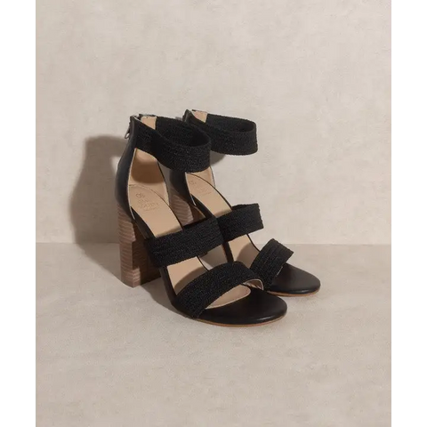 OASIS SOCIETY Presleym Lifted Heel Sandal BLACK Sandals