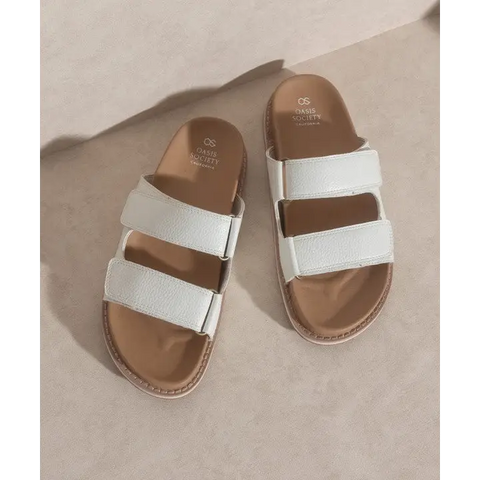 OASIS SOCIETY Sienna Double Strap Slide Sandal Sandals