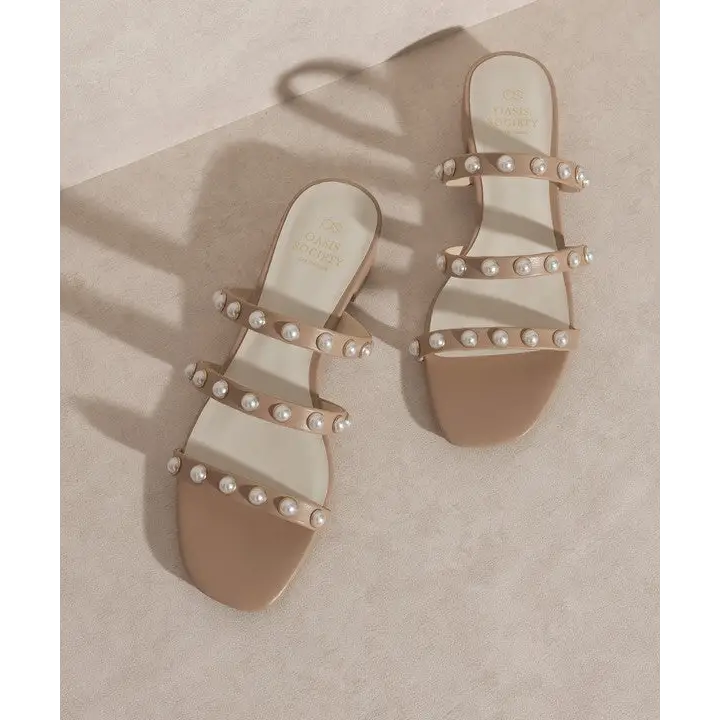 OASIS SOCIETY Valerie Pearl Flat Sandals Sandals