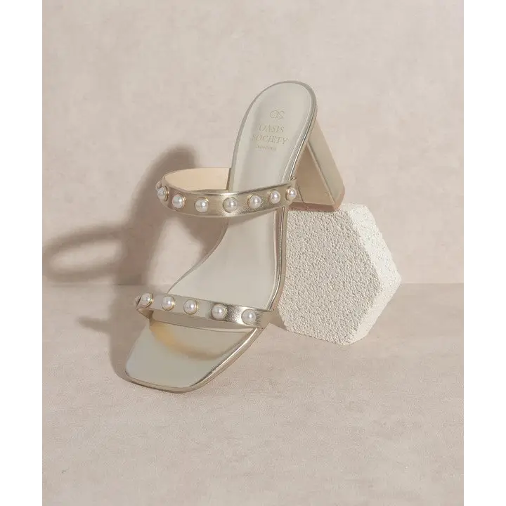 OASIS SOCIETY Victoria Pearl Strap Heel