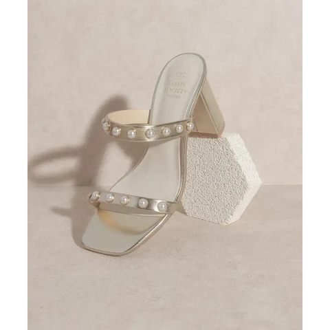 OASIS SOCIETY Victoria Pearl Strap Heel