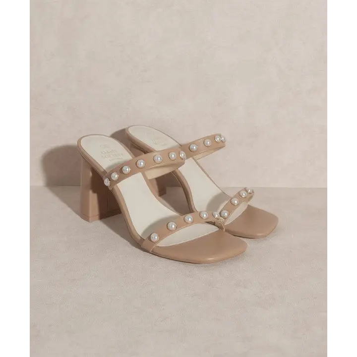 OASIS SOCIETY Victoria Pearl Strap Heel