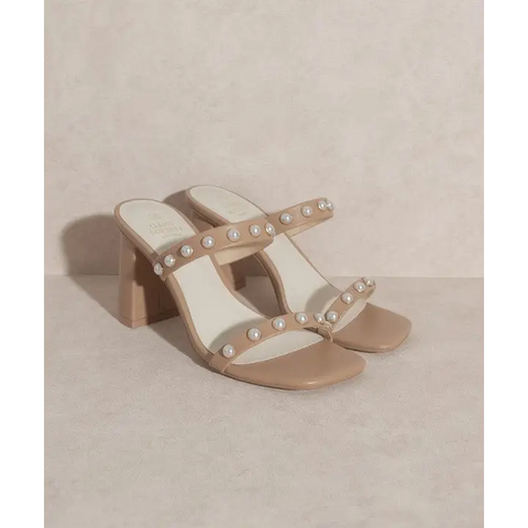 OASIS SOCIETY Victoria Pearl Strap Heel