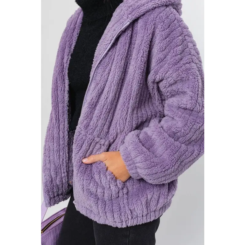 Oversized Fleece Hoodie Jacket Jacket