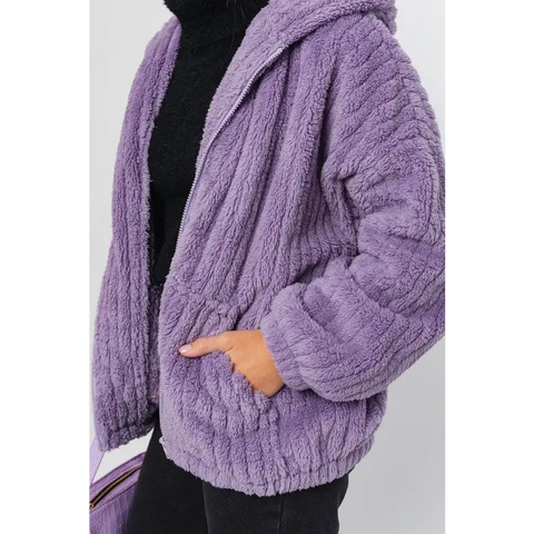 Oversized Fleece Hoodie Jacket Jacket