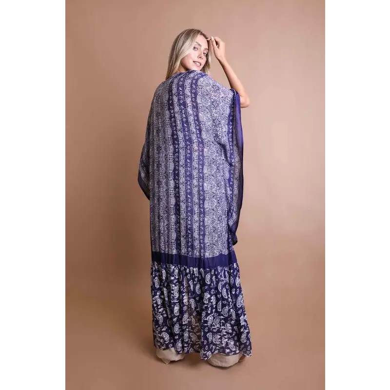 Paisley Tapestry Free Flow Kimono