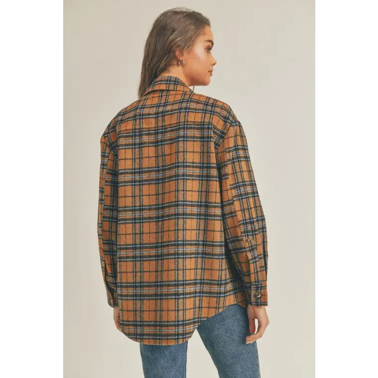 Plaid Flannel Shacket Jacket